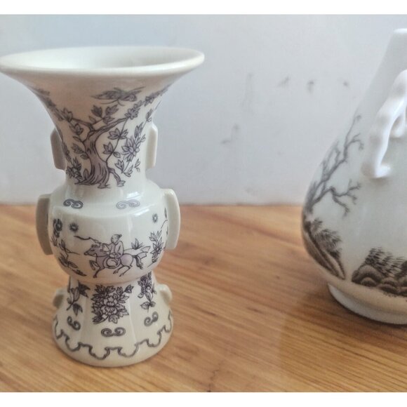 Vintage Franklin Mint Minature Japanese Bud Vases (lot of 5) - Picture 7 of 14